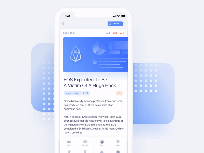 CryptoPanic App Design