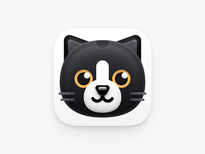 ServerCat Icon animal bigsur icon big sur icon black cat cat ios icon iphone icon kitten mac icon macos icon osx icon operating system icon os icon realistic icon app icon sandor servercat skeu icon skeuomorph icon skeuomorphism icon user interface icon ui icon gui