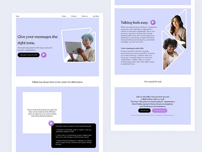Vero - Give your messages the right tone design ui ux website