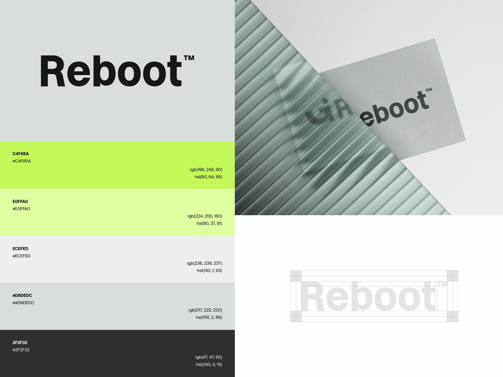 Reboot Brand Guidelines brand book brand identity branding brandmark color design graphic design guidelines identity illustration logo logodesign minimalist logo modern logo orix reboot sajon vector visual identity web3