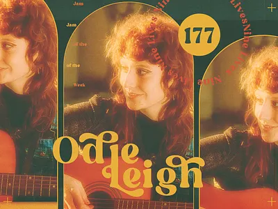 Jam of the Week | 177 album art branding collage design folk graphic design illustration indie jamoftheweek logo music odie leigh passion project roguestudio typography ui vector web website women