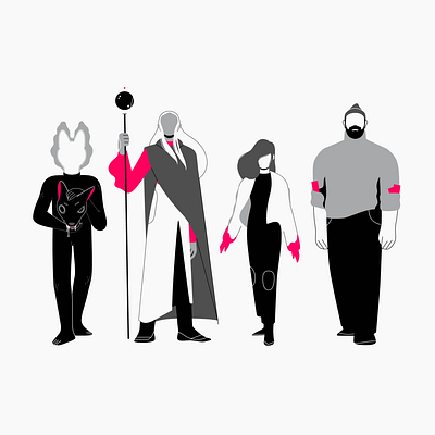 Character design study #1 character design flat illustration lineart minimalistic vector