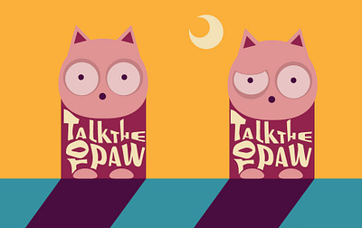 Talk to the paw animal cat clean cute digital digital illustration flat flat design fun graphic design illustration illustration art illustrations illustrator mascot minimal simple vector vector art vector illustration