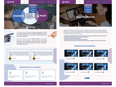Website Coursera Pucp Alliance ui webflow
