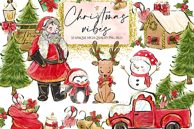 Christmas Vibes Clipart product design