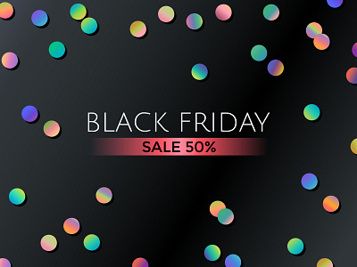 Black Friday Social Media Post Design black friday confetti graphic design illustration instagram neon post template sale social media template design vector