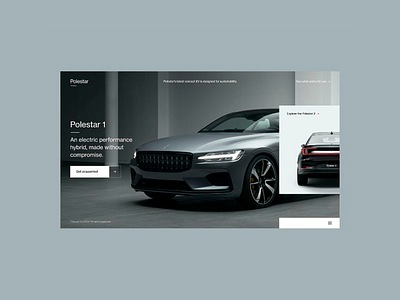 Polestar website landing page polestar ui ux web website