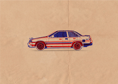 Overprinting Cars design graphic design illustration vector