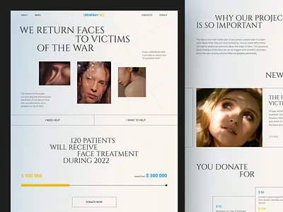 Ukrainian Face — Charity Project charity charity fund disorder doctors donations face help injured plastic surgery post traumatic ptsd recovery rehabilitation stress surgeons trauma treatment ukraine ukrainian war