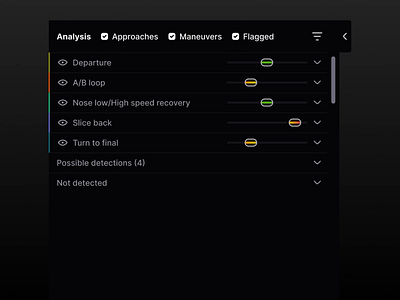 Maneuvers Sidebar - US Department of Defense B2B Enterprise aerospace animation aviation b2b dark defense design flat gif logo military minimal mobile mode pilot plane saas ui ux ux design