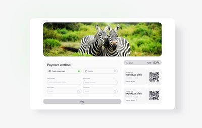 Credit Card Checkout checkout credit card checkout daily 100 challenge dailyui dailyuichallenge minimal ui web web design zoo