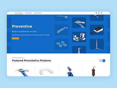 Dental E-Comerce dental dentist e commerce shopping ui ux