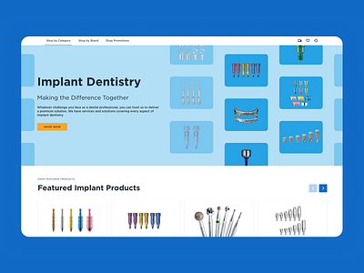 Dental E-Commerce dental dentist e commerce hero product shopping ui ux visual design