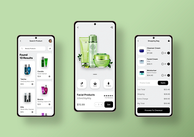 Beauty Products App UI adobexd appdesign appui beautyproductsapp design designer figma mobileapp ui uiuxdesign uiuxdesigner ux