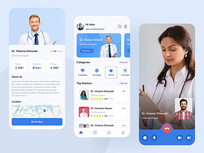 Doctor App UI adobe design freelance design freelancer ui ui ux uidesign ux