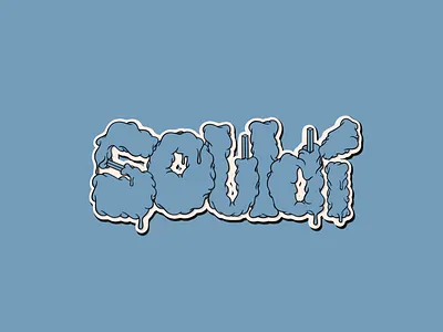 SOULDI lettering 3d apparel design branding calligraphy design free graphic design handlettering hoggi illustration lettering ligature logo logotype streetwear type typo typography vector