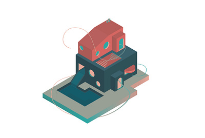 Orthographic Illustration graphic design illustration