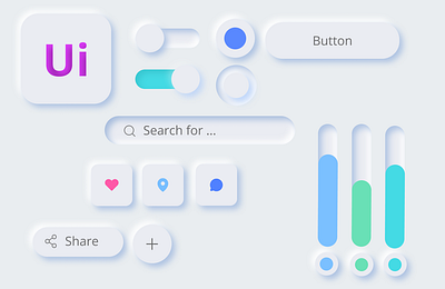 Neumorphism UI Design app branding design graphic design logo mobile app design ui uiux ux web desihn