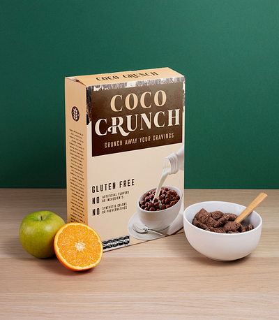 Coco Crunch Cereal Brand branding graphic design