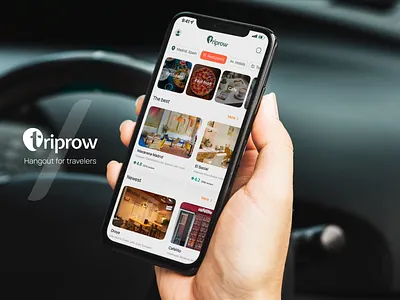 Triprow / Travel web application branding hotel logo nearby restaurant tour tourism travel travelers tripadvisor ui web app