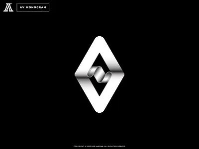 AV Monogram a av branding design icon letter lettering logo logomark mark monogram typography v va visual