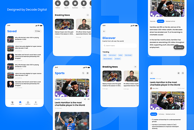 News App UI app browse mobile news news app ui ux