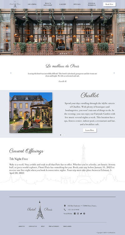 l'hotel Paris mobile design ui ui design ux visual design