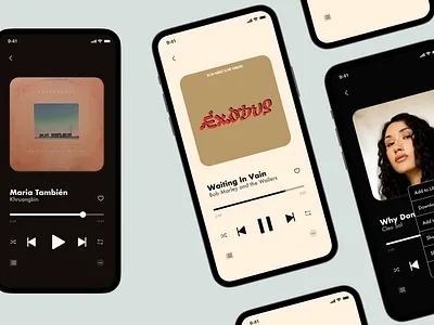 Music App Mobile UI dailyui mobile music music app music player player streaming app ui uidesign