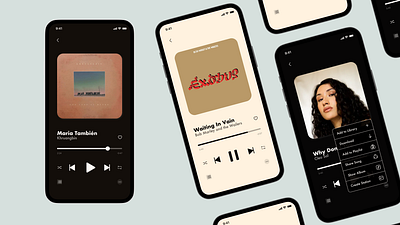 Music App Mobile UI dailyui mobile music music app music player player streaming app ui uidesign