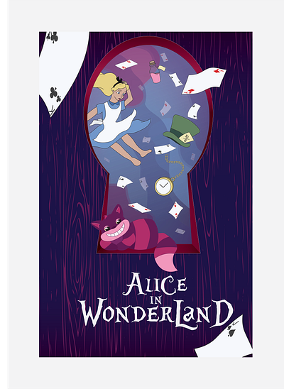 Alice in Wonderland Illustration Practice graphic design illustration