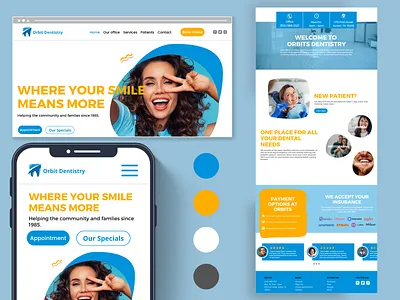 Dentist Website Design dental website dentist website example ui ux web design website design for dentis website development wordpress web design wordpress website