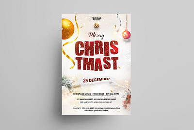 The Christmas Party Flyer Invitation Template christmas christmas flyer christmas invitation merry christmas merry christmas flyer xmas