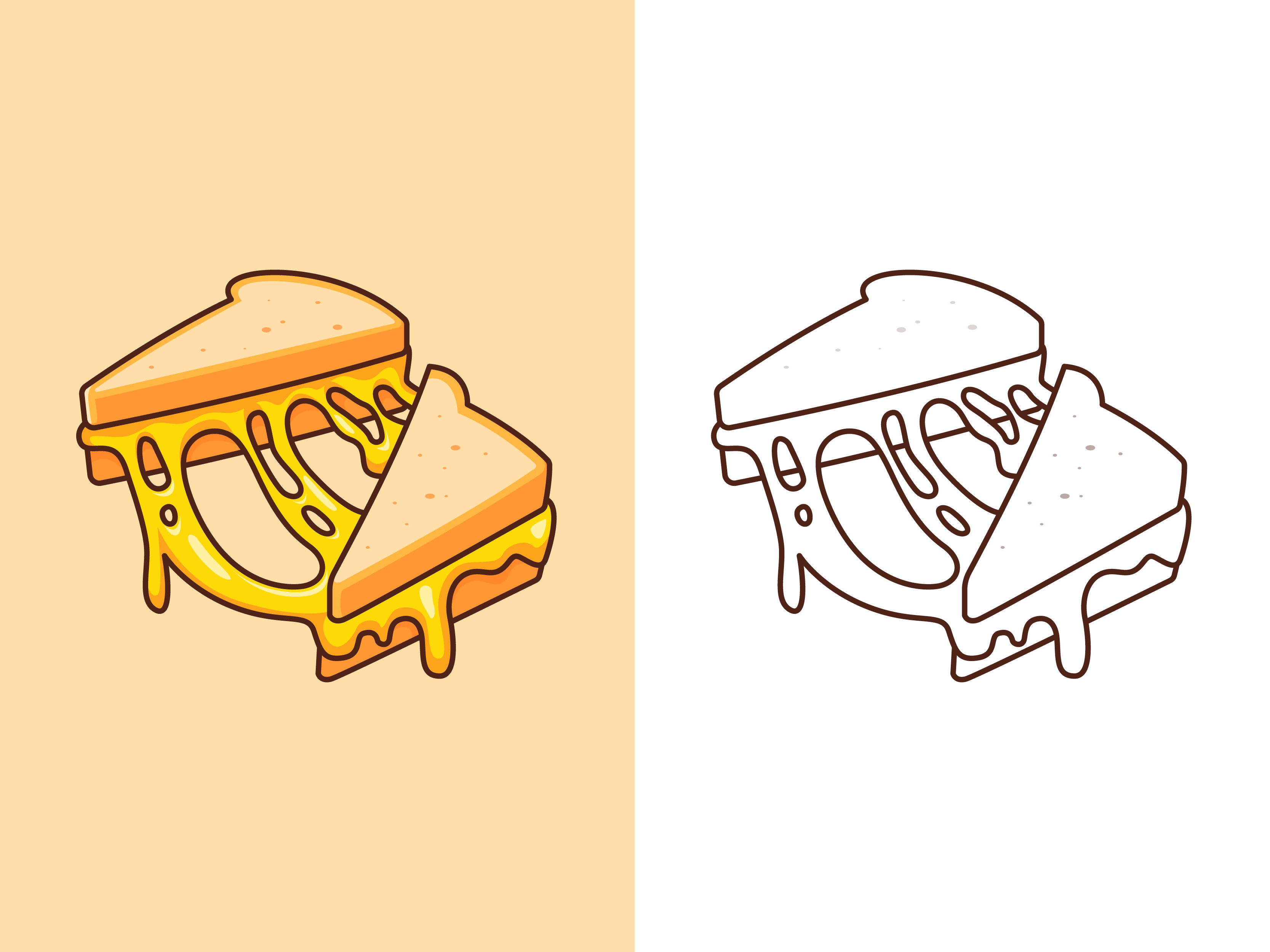 How to draw Sandwich - Easy Sandwich Drawing - YouTube
