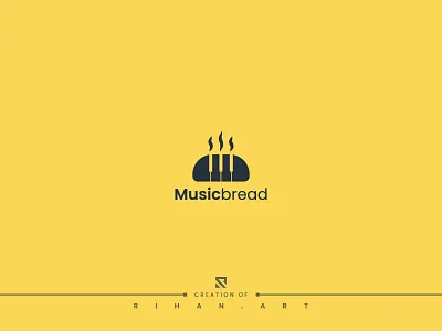 Music Bread | Music | Piano | Bread | Bakery Logo Design 2022 99 designs logo bakery brand design bread bread bekery cake logo mark creative logo food logo designer logotype minimal logo modern music music streaming music studio pastry piano piano keys restaurant toast
