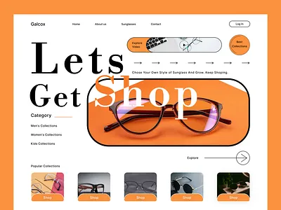 Sunglasses Web Header best design bitmate design dribbble best shot ecommerce glasses header homepage minimal onlinje shop shop sunglass trend trendy ui ui trend uidesign ux web website