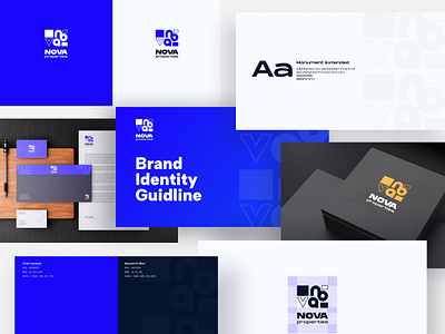 Nova Real Estate Branding apartment brandbook branding building buy case study clean design fund illustration invest logo properties realestate rent sell unbend