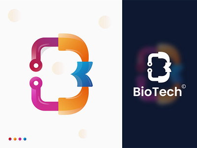 BioTech Modern minimalist logo design 3d logo a b c d e f g h i j k l m branding colorful creative logo crypto design illustration letter b letter logo lettering logo logo design logo designer modern logo n o p q r s t u v w x y z nft logo tech technology unique logo