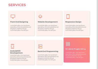 services web design animation cards design figma front end gradient ui ux web design website