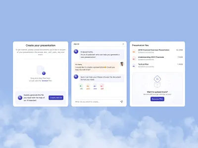 File Management and Creation dashboard file managing ui upload ux