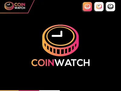 Coin Watch Logo| Crypto Logo| Branding| Letter Logo| round