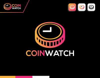 Coin Watch Logo| Crypto Logo| Branding| Letter Logo| round