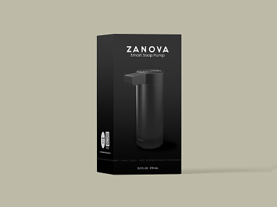 Package Design for Zanova 2d 2d art brand branding clean cosmetic cosmetics design digital digital art graphic design identity branding illustration label modern package package design product products vector