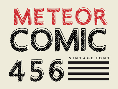 METEOR COMIC FONT grunge