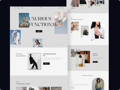 Fashion landing page design dailyui design designinspirations designweb fashion web figma pixency academy topdesign uidesign uigradients uiinspirations uiux userinterface uxdesign uxinspiration uxtrends webdesign webdesigner wireframe