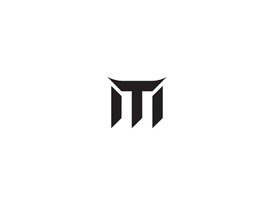 MT monogram branding graphic design logo market stock vector