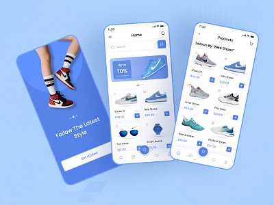Ecommerce Sneaker App Design app app design design designer ecommerce marketplace mobile app nike nike shoe sajib shoe shoe app shoe website shoes sneaker sneaker app ui ui design ux ux design