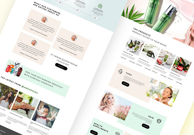 Spa Products animation branding design dribbble. web goa ui ux website