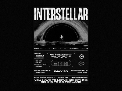 Interstellar Poster design graphic design illustration interstellar movie poster printing typography