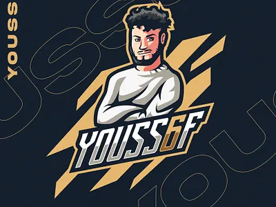 YOUSS6F branding cool design esports gaming logo illustration logo mascot ui vector