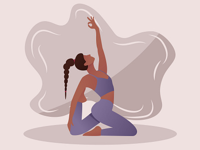 Asana adobeillustrator art asana design digital digital art felax graphic design healthy life illustration life nature sport ui vector vector art yoga yoga practice